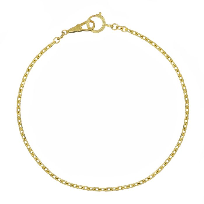 Goldene Uhrenkette aus 585er Gelbgold