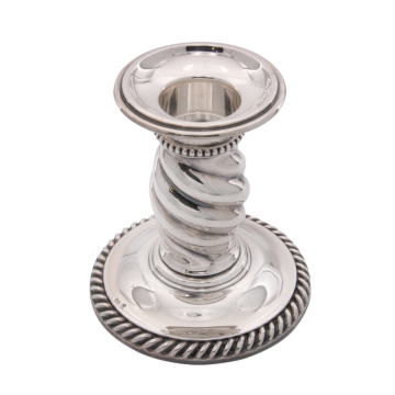 Edler Kerzenständer in 835er Silber, Vintage