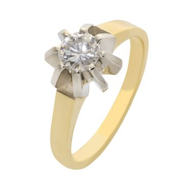 Funkelnder Damen Vintage Ring mit Brillant von 0,60ct