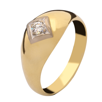Unisex Ring mit Brillant von 0,35 ct