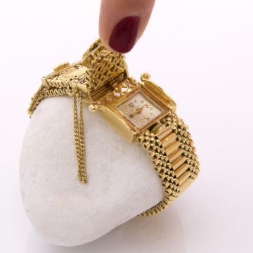 Traumhafte Vintage Schmuckuhr aus 585er Gold