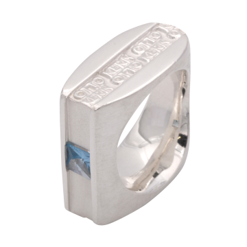 „Otto Kern“ Silberring mit Farbstein