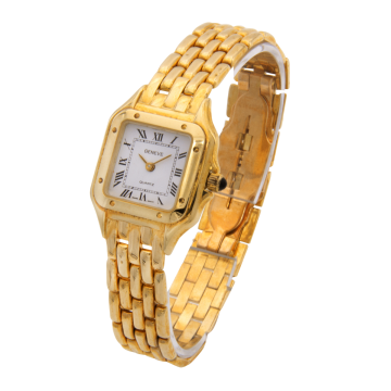 Damenuhr in 585er Gold mit Quarzwerk der Marke Genève