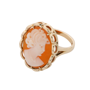 Ring mit Muschel-Camée