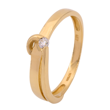 Charmanter Brillantring mit 0,07 ct