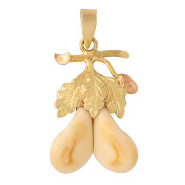 Goldener Anhänger mit Grandeln