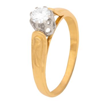 Antiker Solitär Brillantring – 0,37 ct.