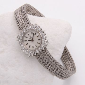 Brillant-Damenuhr von EBEL in 750er Weißgold, Vintage