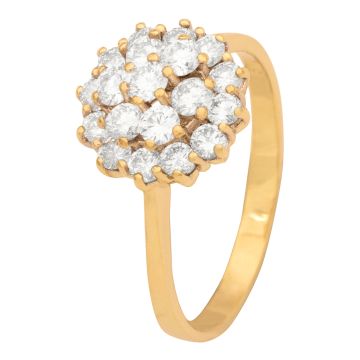 Zauberhafter Damenring mit 19 Brillanten – 1 ct.