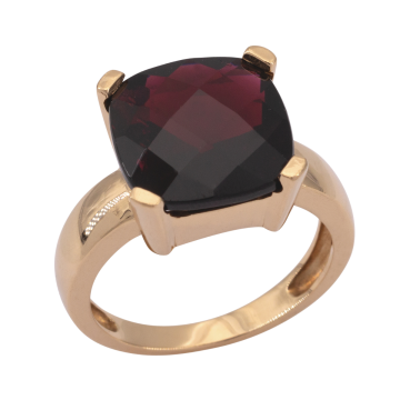 Hübscher Goldring mit Amethyst 