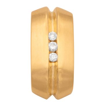 Eleganter Kettenanhänger mit 3 Brillanten