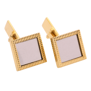 Sportlich, elegante Manschettenknöpfe in Bicolour