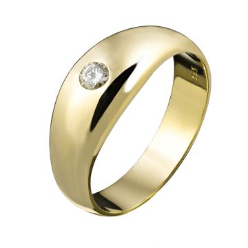 Faszinierender Herrenbandring mit traumhaftem Brillanten von 0,25 ct in sehr guter Qualität. 