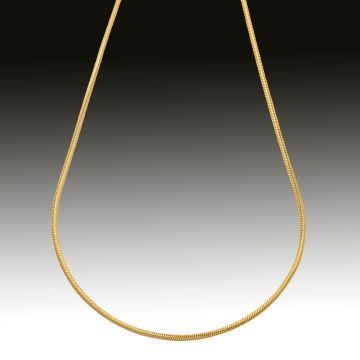 Schlangenkette in 585er Gold – 55 cm lang
