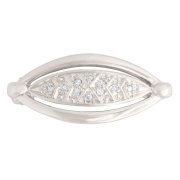 Perlkettenverkürzer in Weißgold mit Diamanten