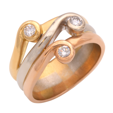 Ring mit 3 Brillanten