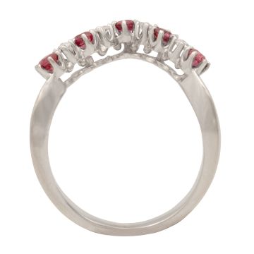 Weißgoldener Damenring in ausgefallener Form