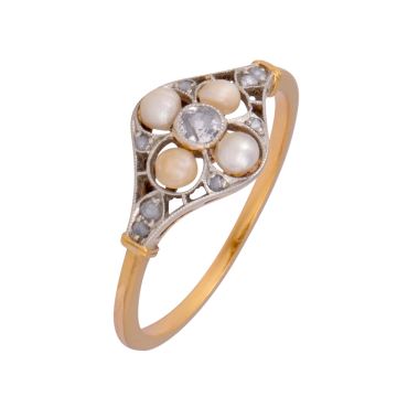 Antiker, eleganter Ring der Belle Époque um 1910