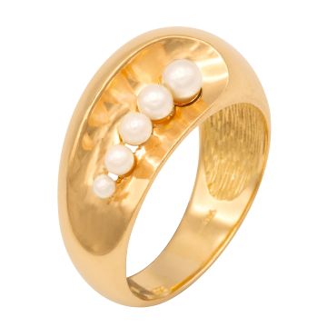 Traumhafter Damenring mit Zuchtperlen