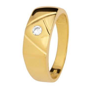 Herrenring mit Brillant 0,16 ct.
