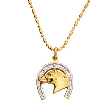 Anhänger – Hufeisen mit Pferdekopf inkl. Kette