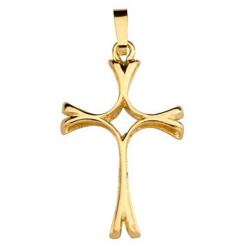 Filigraner Kreuzanhänger in 585er Gelbgold