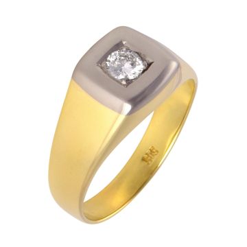 Unisex Ring mit Brillant von 0,24 ct.