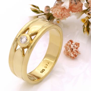 Damenring mit Brillant 0,12 ct.