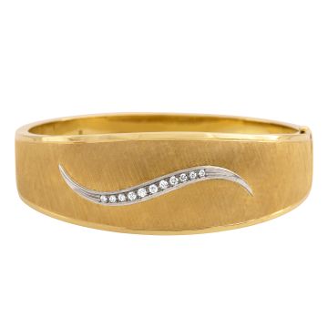 Armreif in 585er Gold mit 11 Brillanten 