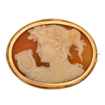 Traumhafte antike Brosche mit Gemme