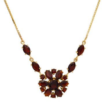 Collier mit Granatsteinen