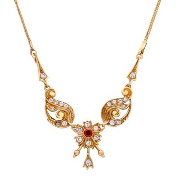 Hübsches Collier in 585er Gold