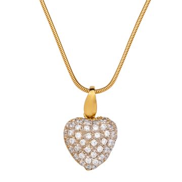 Herzanhänger der Firma Altinbas – Schlangenkette