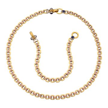 Wundervolles Set – Collier und Armband in 750er Gold