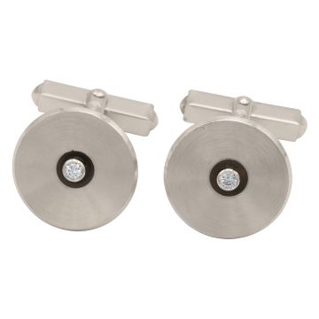  Manschettenknöpfe mit Brillanten in 585er Gold