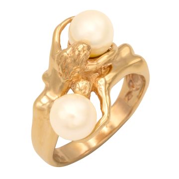 Damenring – Goldschmiedearbeit – Liebespaar