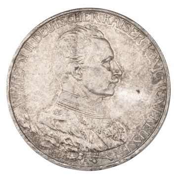 3 Mark Deutsches Reich – Antike Gedenkmünze zum Regierungsjubiläum von Wilhelm II. von Preussen