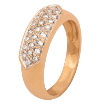 Zeitloser Brillantring in 585er Gold