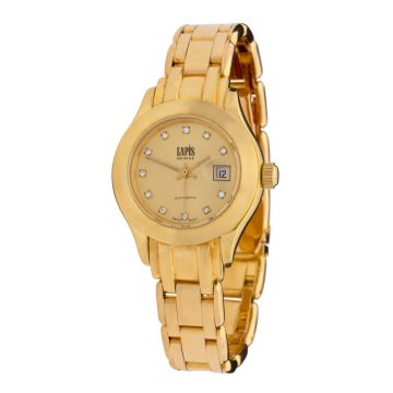 Damenarmbanduhr mit Diamanten – 750er Gold