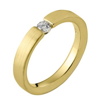 Klassischer Spannring mit Brillant