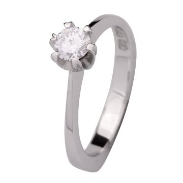 Traumhafter Damenring – Weißgold mit Brillant von 0,44 ct