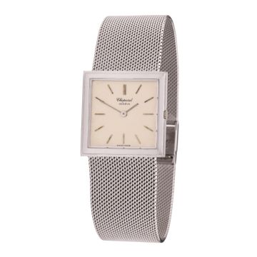 Weißgoldene Chopard Herrenarmbanduhr