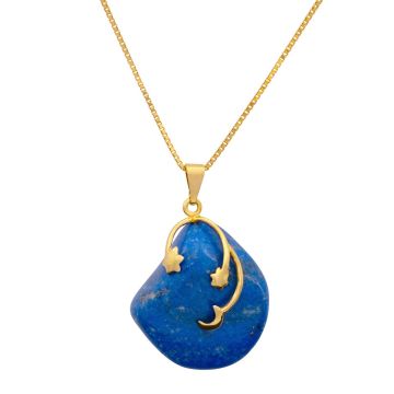 Lapislazuli Anhänger mit Venezianerkette
