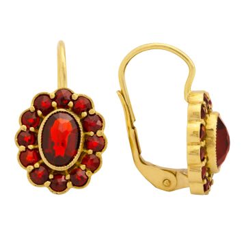 Charmante Ohrringe mit Granatsteinen