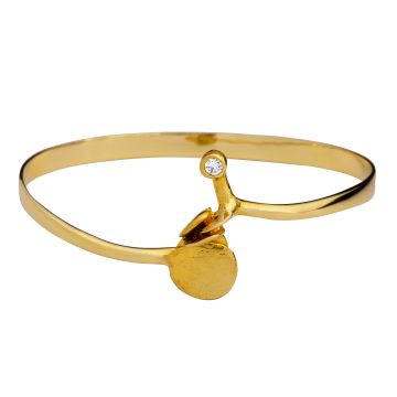 Handgefertigter Armreif mit Lupenreinen Brillant – 0,12 ct