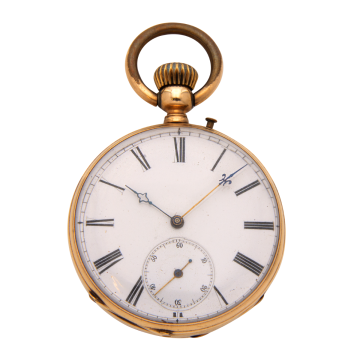 Elegante Jugendstil-Taschenuhr um 1900