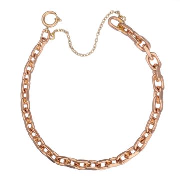 Rotgoldenes Armband in Ankergliederung