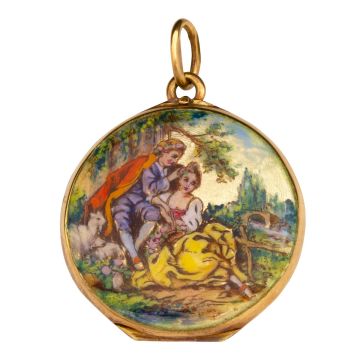 Anhänger mit Miniaturmalerei