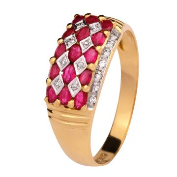 Cocktail-Ring in Rot