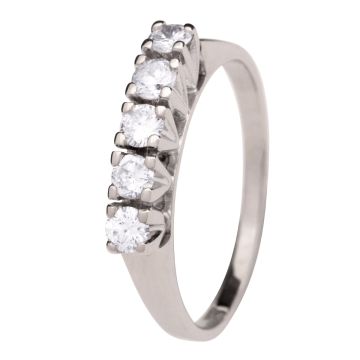 Rivière-Ring mit Brillanten